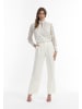 faina Damen Bluse in Wollweiss Mehrfarbig