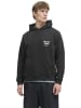 Jack & Jones Sweatshirt JORNORREBRO TYPO BACK SWEAT HOOD in Schwarz
