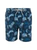 Threadbare Badehose Ananas in Navy