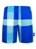 GUGGEN MOUNTAIN Badehose Kariert in Blau