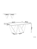 Beliani Esszimmertisch SINTRA in Braun/Schwarz - (W) 100 x (H) 75 x (L) 200 cm