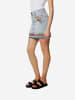 KOROSHI Frauen mit besticktem Jeansrock in blau