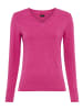 Laura Scott V-Ausschnitt-Pullover in pink