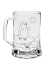 Mr. & Mrs. Panda Bierkrug Glas Pinguin Surfer ohne Spruch in Transparent