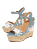 Montevita Sandaletten SPARTO WEDGE Flowercu in Blau