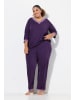 Ulla Popken Pyjama in aubergine