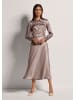 MADELEINE Midi Satinrock für elegante Anlässe in mauve