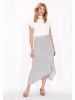 Usha Women Skirt in white black