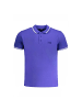 cavalli CLASS Blaues Baumwoll-Polohemd