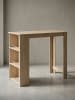 KADIMA DESIGN Stehtisch Profi | Stahl-Design, Storage, 120x107cm in Beige