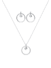 Elli Schmuckset 925 Sterling Silber Geo, Kreis in Silber