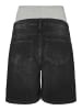 mama licious Jeans-Shorts in Black Denim 1