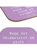 Mr. & Mrs. Panda Glasuntersetzer Spruch Hausmeister Hilfe mit Sp... in Lavendeltraum