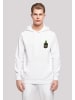 F4NT4STIC Basic Hoodie Rick und Morty Pickle Rick Brust Druck in weiß