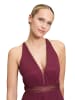 Vera Mont Abendkleid mit Spitze in Wild Ruby