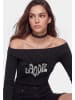 myMo ROCKS Women Longsleeve in Black Stone Wash