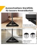 COSTWAY 2er Set Lautsprecherständer in Schwarz