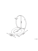 Beliani WC-Sitz PAPURI in Weiß - (W) 37 x (H) 45 x (L) 45 cm