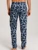 Hanro Pyjamahose Night & Day in night blue tiles