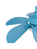 Beliani Deckenventilator mit Licht LOGAR in Blau - (W) 90 x (H) 43 x (L) 90 cm