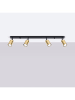 Nice Lamps Plafond SOLARA 4L schwarz/gold H 22