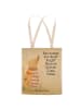 Mr. & Mrs. Panda Shopper Bag Nachtfalter Fähnchen Design mit Spruch in Weiß