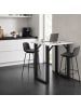 VCM  Holz Bartisch Stehtisch Tisch Tresen Xona 80x80 cm in Schwarz / Weiß