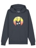 wat? Apparel Sweatshirt Sunset Cat in India Ink Grey
