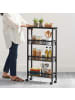 relaxdays Nischenwagen in Schwarz - (B)13 x (H)77 x (T)45,5 cm