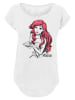 F4NT4STIC Long Cut T-Shirt Ariel Shell Sketch in weiß