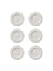 Villeroy & Boch 6er Set Speiseteller Manufacture Rock in ø 27.0 cm in weiß