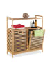 relaxdays Wäschekorb in Natur - (B)88 x (H)95 x (T)33 cm