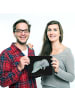 Mr. & Mrs. Panda Mouse Pad Seekuh Chillen ohne Spruch in Schwarz
