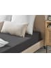 Beliani Bettlaken HOFUF in Schwarz - (W) 140 x (H) 25 x (L) 200 cm