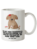 Mr. & Mrs. Panda Becher Hund Dame mit Spruch in Weiß