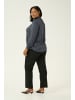 KAFFE curve Langarm-Bluse KCtrudi in Black Oyster
