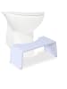 relaxdays Toilettenhocker in Weiß - (B)43,5 x (H)19 x (T)20 cm