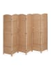 relaxdays Paravent in Natur - (B)160 x (H)241 cm