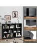 COSTWAY Bücherregal mit 10 Fächern in Schwarz