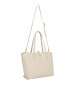 Usha Leder Shopper in Creme