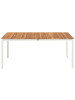 Beliani Esstisch GIOVINAZZO in Braun/Weiß - (W) 90 x (H) 75 x (L) 180 cm