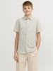 JACK & JONES Junior Leinenhemd kurzarm in crockery