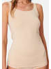 Schiesser Unterhemd / Top 95/5 Cotton in Sand