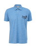 s.Oliver Polo-Shirt kurzarm in Blau-mehrfarbig