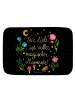 Mr. & Mrs. Panda Badteppich Magische Welt mit Spruch in Bunt