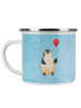 Mr. & Mrs. Panda Reisebecher Pinguin Luftballon ohne Spruch in Eisblau