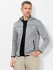 WITT WEIDEN Fleece-Jacke in hellgrau-meliert