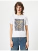 KOTON T-shirt in Weiß