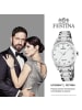 Festina Analog-Armbanduhr Festina Keramik silber, weiß mittel (ca. 35mm)