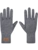 Normani Outdoor Sports Damen Merino Strick-Fingerhandschuhe Anula in Grau